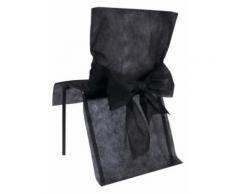 10 Housses de chaise Premium noires 50 x 95 cm Taille Unique