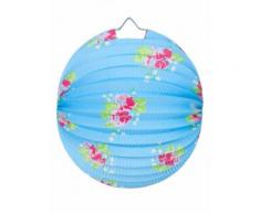 Lampion boule liberty bleu 30 cm Taille unique