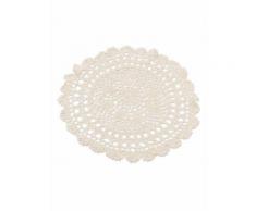 Napperon en crochet ivoire 30 cm Taille Unique