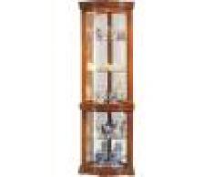 Vitrine d'angle 2 portes avec éclairage leds