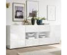 Kasalinea Enfilade 240 cm blanc laqué design NERINA
