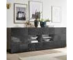 Kasalinea Enfilade 240 cm design gris laqué NERINA 2