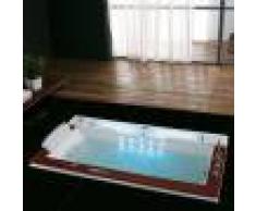 Distribain Baignoire balnéo encastrable rectangulaire Sumba-E whirlpool 26 jets