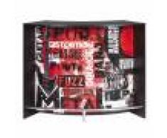 Simmob Meuble Bar Comptoir d'Accueil Noir 135 cm