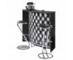 Simmob Meuble Bar Comptoir d'Accueil Noir 135 cm
