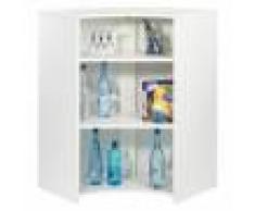 Simmob Meuble Bar Comptoir Cuisine Blanc 107 cm