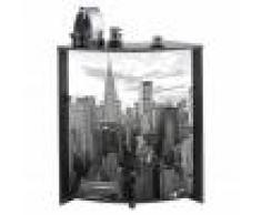 Simmob Meuble-Comptoir Bar 96 cm Noir