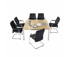 Table de conférence carrée h x l x p 720 x 1400 x 1400 mm