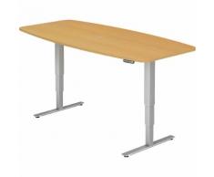 Table de conférence, l x p 2200 x 1030 mm réglage électrique de la hauteur de 620 à 1270 mm