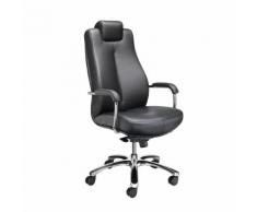 Chaise de bureau pivotante fauteuil de bureau, cuir souple