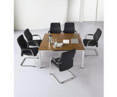 Table de conférence carrée h x l x p 720 x 1400 x 1400 mm