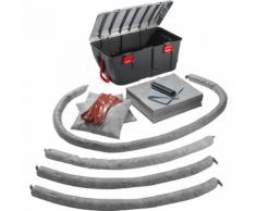 Kit d'urgence anti-fuites dans une malle en plastique
