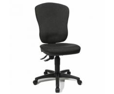 Chaise de bureau pivotante standard sans accoudoirs, avec soutien lombaire | Topstar