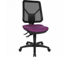 Chaise de bureau pivotante ergonomique dossier résille | Topstar