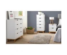 Meuble de rangement pour chambre : Chiffonnier / Blanc