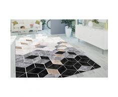 Tapis antidérapant "Luxe" à motifs géométriques : Bleu / 200 x 290 cm