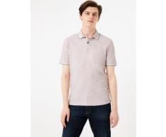 Marks & Spencer Polo coupe large 100% coton à bordures contrastées - Rose - S