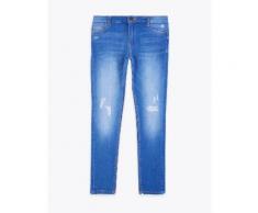 Marks & Spencer Jean coupe super skinny à bordure effilochée (du 6 au 16ans) - Bleu - 10-11 ans