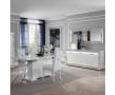 NOUVOMEUBLE Salle à manger blanche laquée design NEVAHE