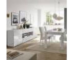 NOUVOMEUBLE Salle à manger design buffet 241 cm blanc laqué ELMA