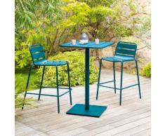 Table haute de jardin Phuket Bleu canard