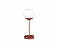 MOOON-Lampe nomade LED d'extérieur rechargeable H40cm Rouge ocre Fermob - designé par Tristan Lohner