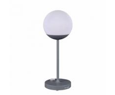 MOOON-Lampe nomade LED d'extérieur rechargeable H40cm gris orage Fermob - designé par Tristan Lohner