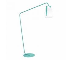 BALAD-Lampe nomade LED d'extérieur avec pied déporté H190cm bleu lagune Fermob - designé par Tristan Lohner