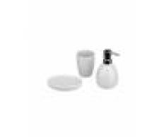 Silumen Set De Salle De Bain En Céramique Blanc - 3 Accessoires