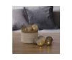 Silumen Guirlande Lumineuse Boule 10 Pcs Soft 6cm À Piles Gris