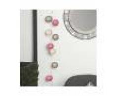 Silumen Guirlande Lumineuse Boule 10 Pcs Pastel À Piles 6cm Rose