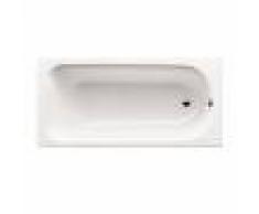Kaldewei Baignoire rectangulaire Eurowa 170x70 cm acier émaillé, blanc alpin (119800010001)