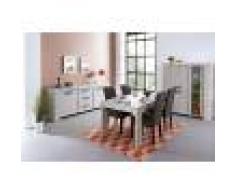 Kasalinea Salle à manger complète couleur chêne gris contemporaine SUZON 2