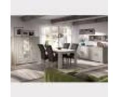 Kasalinea Salle à manger complète contemporaine couleur bois clair OPALINE