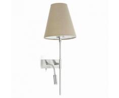 SABANA-Applique murale avec liseuse LED Droite H49cm ivoire Faro