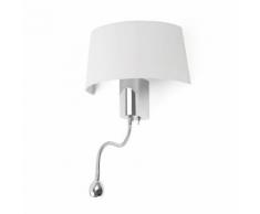 HOTEL-Applique murale avec liseuse LED H50cm Blanc Faro