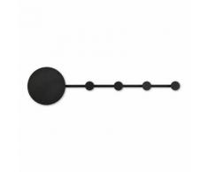 HAN-Applique murale/Porte-manteaux LED Métal L101cm Noir Faro - designé par Goula & Figuera