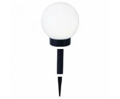 GLOBE LIGHT-Boule lumineuse d'extérieur Solaire LED à piquer ou poser Ø15cm Blanc Best Season