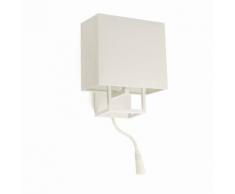 VESPER-Applique murale avec liseuse LED H45cm Blanc Faro