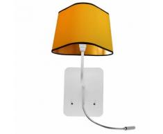 PETIT NUAGE-Applique avec Liseuse LED Ø24cm jaune gansé noir intérieur or câble noir DesignHeure - designé par Hervé Langlais