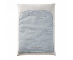 Matelas à langer bébé en coton vert, blanc et beige