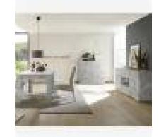 Kasalinea Salle à manger design grise couleur béton DOMINOS 4-L 185 x P 90 x H 79 cm- Gris Gris