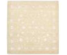 Nain Trading Tapis Authentique Golestan 251x251 Carré Beige (Laine/soie de bambou, Inde, Noué à la main)