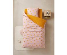Parure housse de couette + taie d'oreiller enfant DREAM BIG rose - 14-1508 tcx