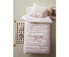 Parure enfant housse de couette + taie d'oreiller LITTLE DREAMER lilas