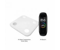 Pèse-personne électronique XIAOMI + BRACELET MI BAND 4
