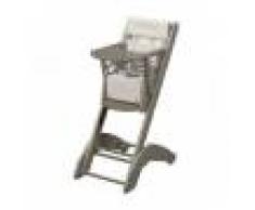Combelle Chaise haute bébé évolutive Manon gris clair