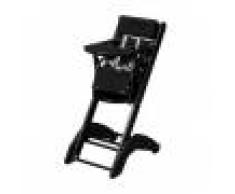 Combelle Chaise haute bébé évolutive Manon noir