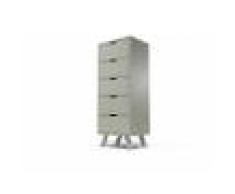 ABC MEUBLES Chiffonnier 5 tiroirs Viking Scandinave bois - / - Moka