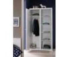 Armoire enfant laqué blanc 2 portes ROBIN